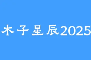 木子星辰2025