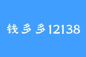 钱多多12138