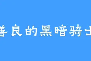 善良的黑暗骑士