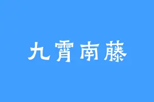 九霄南藤