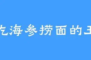 爱吃海参捞面的玉华