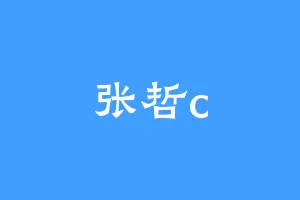 张哲c