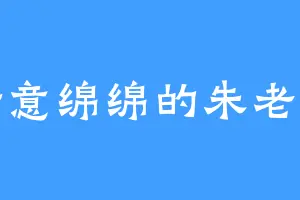 情意绵绵的朱老二