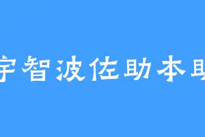 宇智波佐助本助