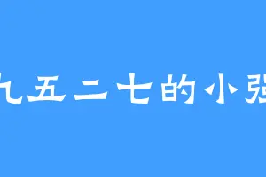 九五二七的小强