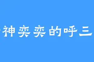 精神奕奕的呼三叹