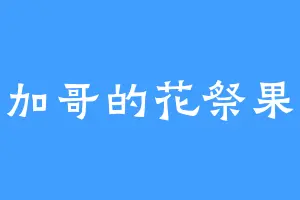 芝加哥的花祭果凛