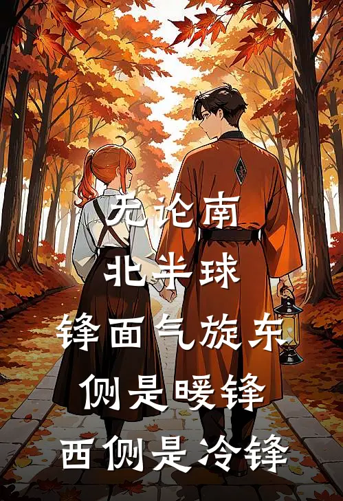 无论南北半球,锋面气旋东侧是暖锋,西侧是冷锋