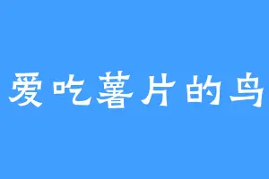 爱吃薯片的鸟