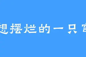 想摆烂的一只穹