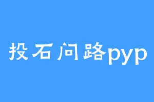 投石问路pyp