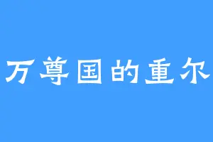万尊国的重尔