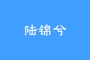 陆锦兮