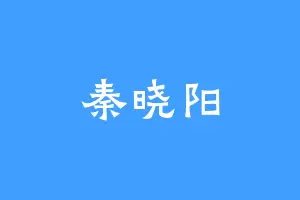 秦晓阳