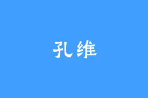 孔维