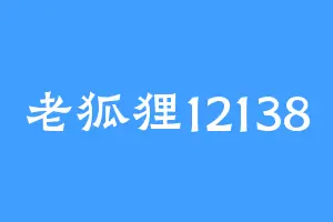 老狐狸12138