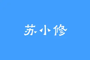 苏小修