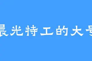 晨光特工的大号