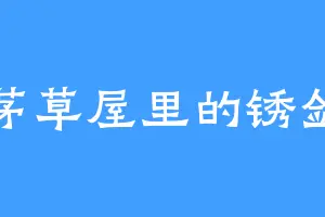 茅草屋里的锈剑